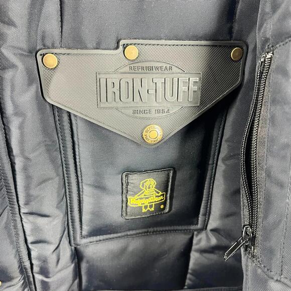 RefrigiWear Jacket Mens M Insulated Water Repellent Zip Up Snap Iron Tuff 0358R - Picture 4 of 9